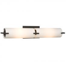  ES710692PRB - 2-Light Bath & Vanity Light - in Painted Restoration Bronze finish with Satin White Glass