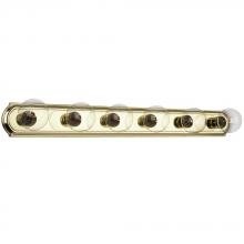  730536PB - Six Light Vanity Bar - Polished Brass