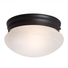  L810310OR010A1 - LED Utility Flush Mount Ceiling Light - in Oil Rubbed Bronze finish with Marbled Glass