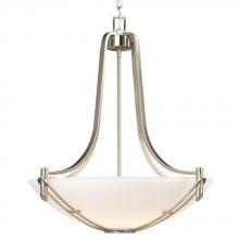  911475BN - Pendant - Brushed Nickel with Satin White Glass