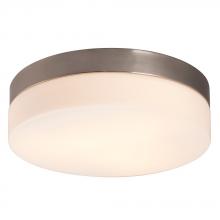  ES612314BN - Flush Mount Ceiling Light - in Brushed Nickel finish with Satin White Glass