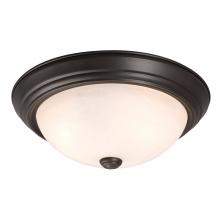  ES635032ORB - Flush Mount Ceiling Light - in Oil Rubbed Bronze finish with Marbled Glass