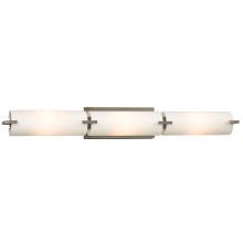  ES710693BN - 63-Light Bath & Vanity Light - in Brushed Nickel finish with Satin White Glass