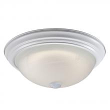  L635032WH016A1 - LED Flush Mount Ceiling Light - in White finish with Marbled Glass