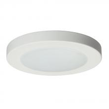  L646030WH - 6" LED Slimline Surface Mount - in White finish with Polycarbonate Lens (AC LED, Dimmable, 3000K