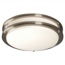  L650300BN024A1 - LED Flush Mount Ceiling Light - in Brushed Nickel finish with White Acrylic Lens