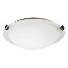  L680112WP016A1 - LED Flush Mount Ceiling Light - in Pewter finish with White Glass