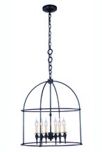  1491D24BZ - Bavaria 6 light Bronze Pendant