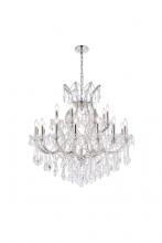  2800D36C/RC - Maria Theresa 24 Light Chrome Chandelier Clear Royal Cut Crystal