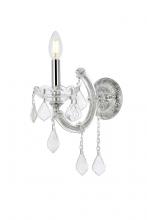  2800W1C/RC - Maria Theresa 1 Light Chrome Wall Sconce Clear Royal Cut Crystal