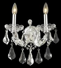  2801W2C/RC - Maria Theresa 2 Light Chrome Wall Sconce Clear Royal Cut Crystal