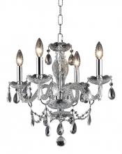  7834D17C/RC+SH - 7834 Princeton Collection Hanging Fixture D17in H18in Lt:4 Chrome Finish (Royal Cut Crystal Clear)