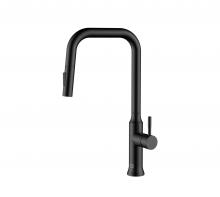  FAK-311MBK - Noor Single Handle Pull Down Sprayer Kitchen Faucet in Matte Black