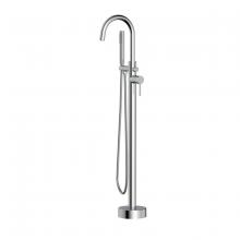  FAT-8001PCH - Steven Floor Mounted Roman Tub Faucet with Handshower in Chrome