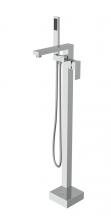  FAT-8002PCH - Henry Floor Mounted Roman Tub Faucet with Handshower in Chrome