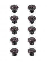  KB2006-ORB-10PK - Minu 1.3" Diameter Oil-rubbed Bronze Mushroom Knob Multipack (Set of 10)