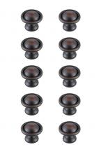  KB2008-ORB-10PK - Kadea 1.2" Diameter Oil-rubbed Bronze Mushroom Knob Multipack (Set of 10)