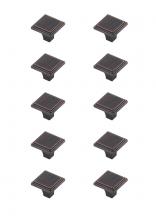  KB2012-ORB-10PK - Wilow 1" Oil-rubbed Bronze Square Knob Multipack (Set of 10)