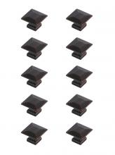  KB2025-ORB-10PK - Cecil 1.3" Oil-rubbed Bronze Square Knob Multipack (Set of 10)