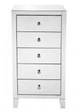  MF6-1051 - 5 Drawer Chest 24 Inx18 Inx45 In.in Clear Mirror