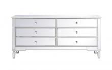  MF63672AW - Contempo 72 In. Mirrored Chest in Antique White