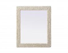  MR4A3036LN - Rectangle Cornhusk Mirror 30x36 in Linen White