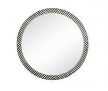  MR54848 - Round Mirror 48 Inch in Chevron