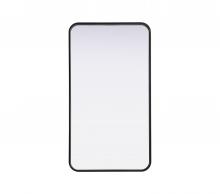  MR8A2036BLK - Contour Metal Rectangle Mirror 20x36 in Black