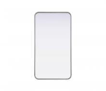  MR8A2036SIL - Contour Metal Rectangle Mirror 20x36 in Silver