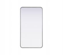  MR8A2240SIL - Contour Metal Rectangle Mirror 22x40 in Silver