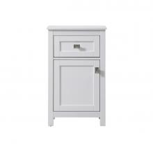  SC011830WH - 18 Inch Wide Bathroom Storage Freedstanding Cabinet in White