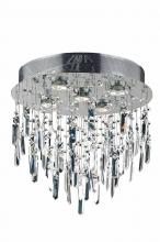  V2006F16SC/RC - Galaxy 5 Light Chrome Flush Mount Clear Royal Cut Crystal