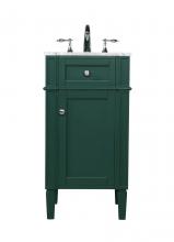  VF12518GN - 18 Inch Single Bathroom Vanity in Green