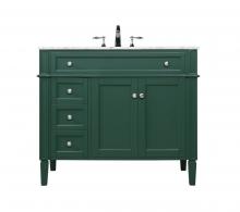  VF12540GN - 40 Inch Single Bathroom Vanity in Green