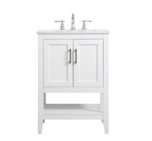  VF16024WH - 24 Inch Single Bathroom Vanity in White