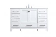  VF18854WH - 54 Inch Single Bathroom Vanity in White