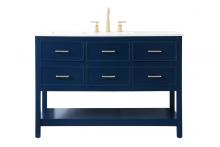  VF19048BL - 48 Inch Single Bathroom Vanity in Blue