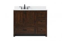  VF2842EX-BS - 42 Inch Single Bathroom Vanity in Expresso with Backsplash