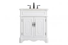  VF30430AW - 30 Inch Single Bathroom Vanity in Antique White