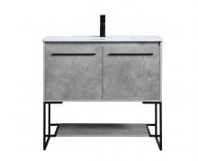  VF42036CG - 36 Inch Single Bathroom Vanity in Concrete Grey