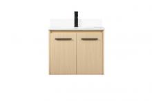  VF44524MMP-BS - 24 Inch Single Bathroom Vanity in Maple with Backsplash