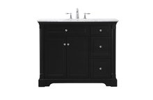  VF53042BK - 42 Inch Single Bathroom Vanity Set in Black