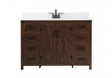  VF90248EX-BS - 48 Inch Single Bathroom Vanity in Expresso with Backsplash