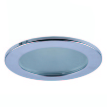  R3-409CH - 3" SHOWER TRIM FROST GLASS W/CH TRIM RING