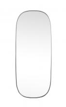  MR2B3072SIL - Metal Frame Oval Mirror 30x72 Inch in Silver