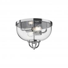 Alora Lighting FM461102CH - Lancaster 13-in Chrome 2 Lights Flush Mount