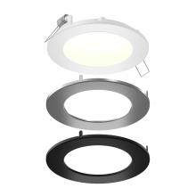  SPN6-CC-3T - 6 Inch Round LED Recessed Panel Light with Multi Trim