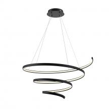 Dals SPR34-CC-BK - 34&#34; Spiral pendant