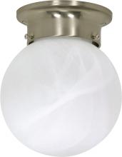 Nuvo 60/6008 - 1 Light - 6&#34; - Ceiling Mount - Alabaster Ball; Color retail packaging
