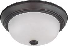 Nuvo 60/6010 - 2 Light 11&#34; Flush Mount with Frosted White Glass; Color retail packaging